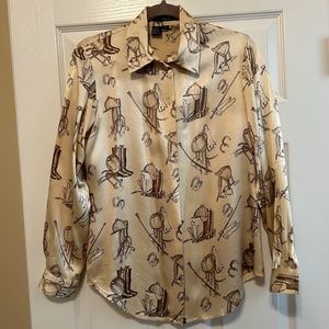 Ishyu silk button down blouse